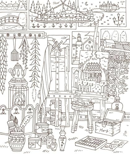 魔法の国ローラミア 塗り絵ブック: 魔法使いが住む町と不思議な森の物語 by Eriy
