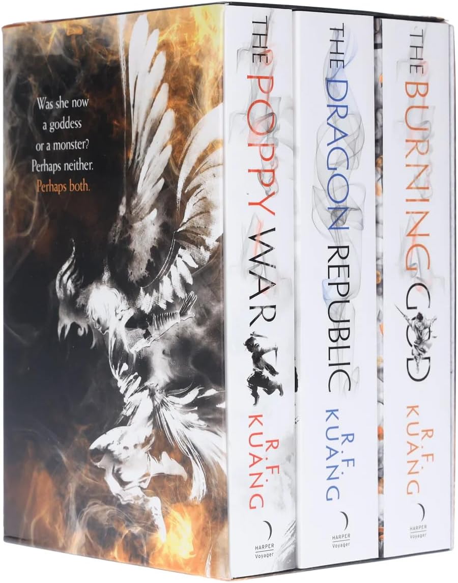 The Poppy War Trilogy 3-Book Box Set by R.F. Kuang – The Poppy War, The Dragon Republic, The Burning God | Dark Epic Fantasy Series by R.F. Kuang