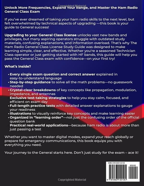 Ham Radio General Class License Study Guide: Upgrade Your License! Move Beyond the Basics of Amateur Radio, Ace the FCC Exam and Expand Your On-Air Reach (Ham Radio License Study Guides) by Morse Code Publishing