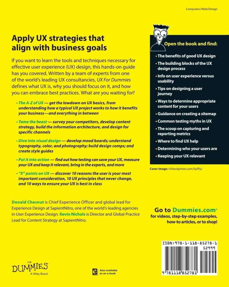 UX For Dummies by Kevin P. Nichols