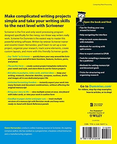 Scrivener For Dummies by Gwen Hernandez