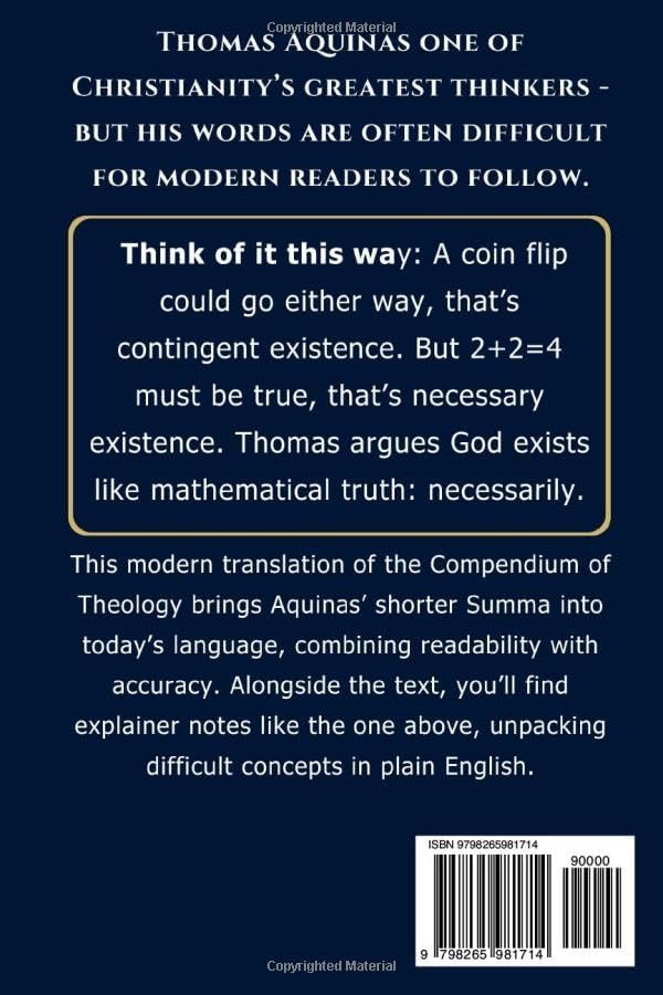 The Shorter Summa: The Compendium of Theology by Thomas Aquinas: A New Translation to Modern English with Explainers to Clarify Difficult Concepts (The Summa Series) by Thomas Aquinas