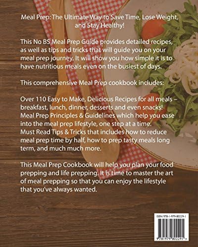 Meal Prep: The No BS Meal Prep Guide to Batch Cooking and Healthy Eating for Beginners ? Meal Prep, Grab and Go (Meal Prep Cookbook) by Sarah Baron