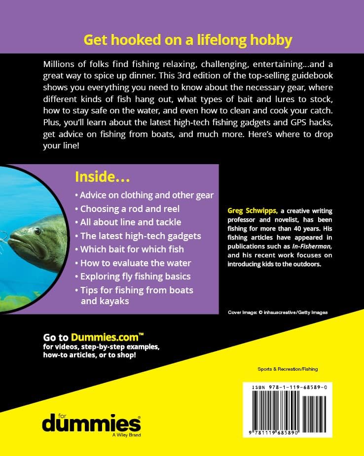 Fishing For Dummies by Greg Schwipps