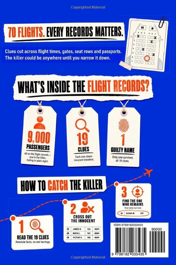 The Killer Isn't on Flight 417: 9,000 Suspects. 19 Clues. 1 Killer. A Murder Mystery Logic Puzzle & Elimination Game for Adults by Dectective House
