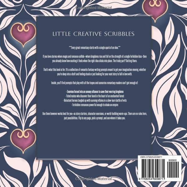 Romantic Fantasy Writing Prompts: Romantasy Story Starters For Creative Writing (Tropes and Trysts Story Starters) by Little Creative Scribbles
