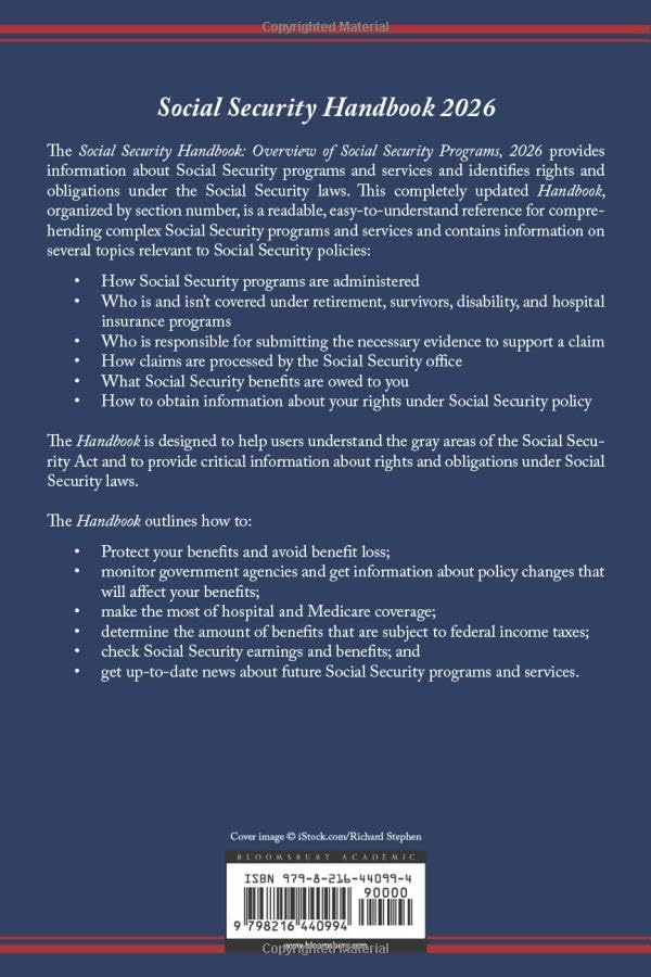 Social Security Handbook 2026: Overview of Social Security Programs by Bloomsbury Academic