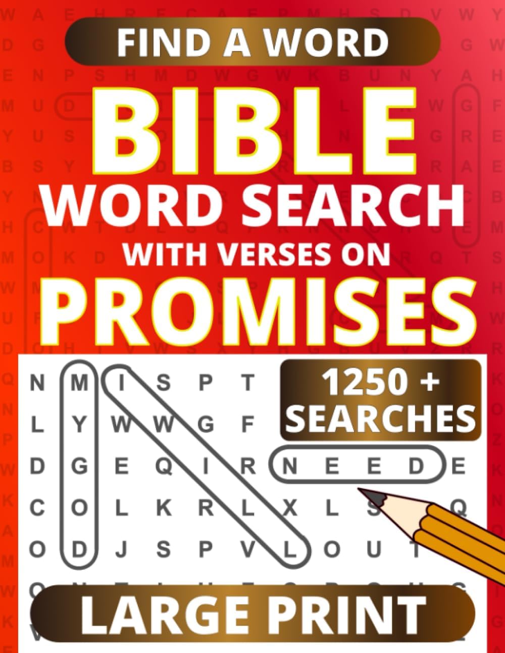 Large Print Bible Word Search – with Verses on Promises by Matthew Mark