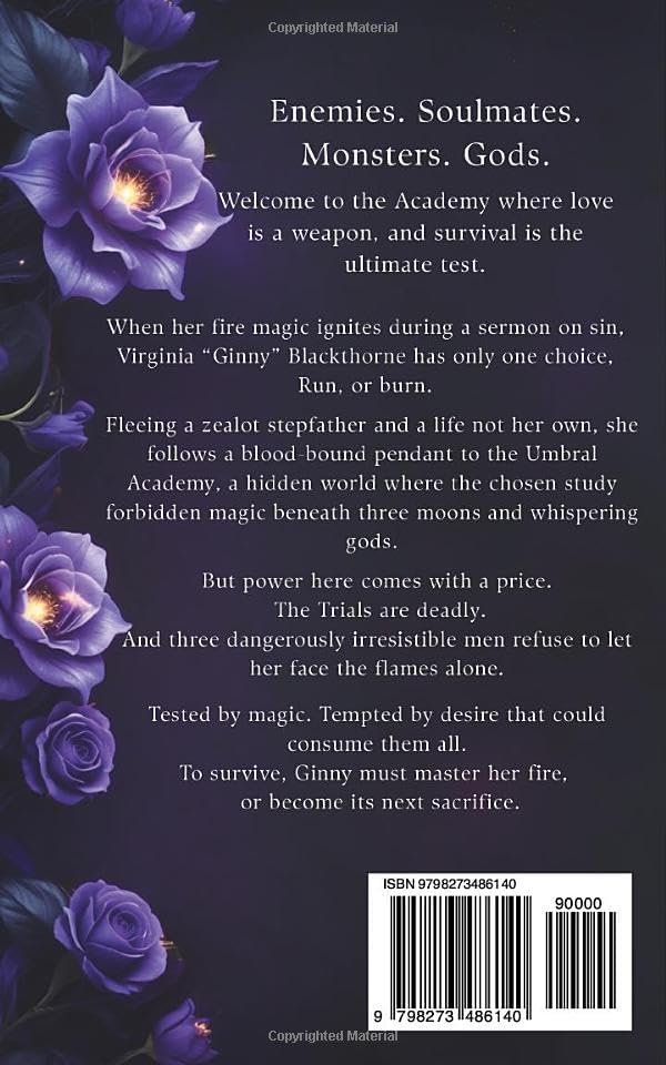 Bound By Flame: Book 1 of The Fatebound Trials series. A Why Choose Dark Academia Romantasy by Tessa Harper