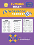 Summer Math Workbook Grade 1: Addition, Subtraction, Missing Numbers and More I Ages 6-7 I 8.5" x 11" , 70 Pages by Wahasis Math