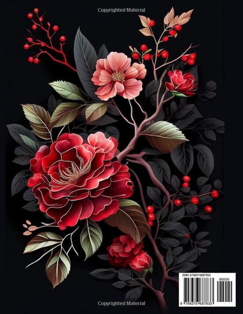 125 Flowers Coloring Book: Relax and Unwind with a Beautiful Floral Adult Coloring Book. Ideal for Nature Lovers, Moms, Women, and Seniors. Helps Relieve Stress and Anxiety. by Blooming Masterpieces