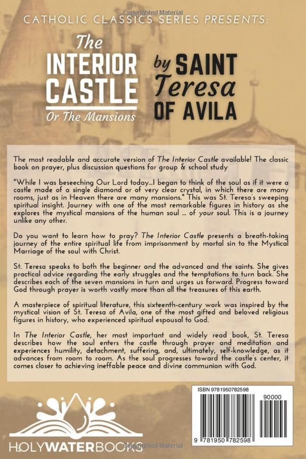 The Interior Castle or the Mansions of St. Teresa of Avila: New Study Guide Edition by St. Teresa of Avila