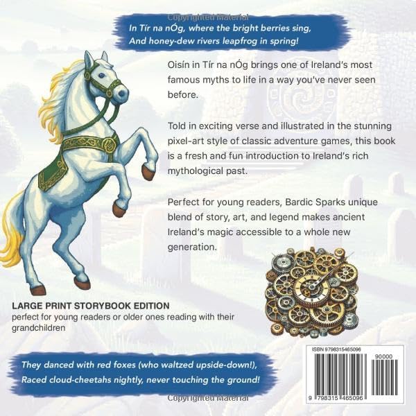Oisín in Tír na nÓg: A Vibrant Retelling in Pixel and Rhyme (Bardic Sparks: Irish Mythology for Kids) by Brian O'Connell