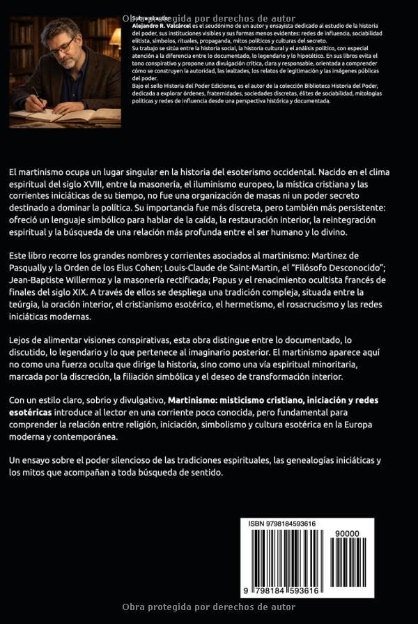 MARTINISMO: Misticismo cristiano, iniciación y redes esotéricas (Biblioteca Historia del Poder) (Spanish Edition) by Alejandro R. Valcárcel