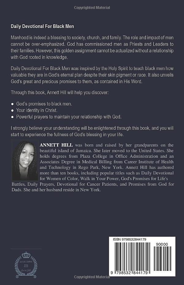 Daily Devotional for Black Men: 50 Devotions for African American Men Offers Unique Insight Into How You Can Deepen Your Personal Relationship With Christ. (Faith for Black Men Series) by Annett Hill