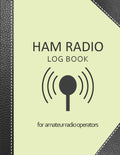 Ham radio log book: Amateur radio log book | Amateur Radio Operator Station Log Book | Ham Radio Log Sheet | 111 pages, 8,5"x11" | Paperback | yellow ... cover imitation black leather cover by My Ham Radio Log Book v1 v3 Editions