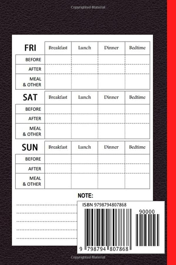 Daily Diabetes Log Book - Pocket Size: Blood Sugar Log Book | Daily Diabetic Glucose Tracker Journal Book | 4 Time Before-After (Breakfast, Lunch, ... Blood Sugar Monitoring Diary, 52 weeks | by PandaReader LogBook