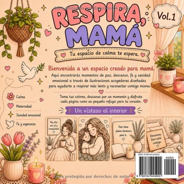 Respira, Mamá: Un espacio para colorear, descansar y sanar. (Spanish Edition) by Iris Laracuente Muñiz