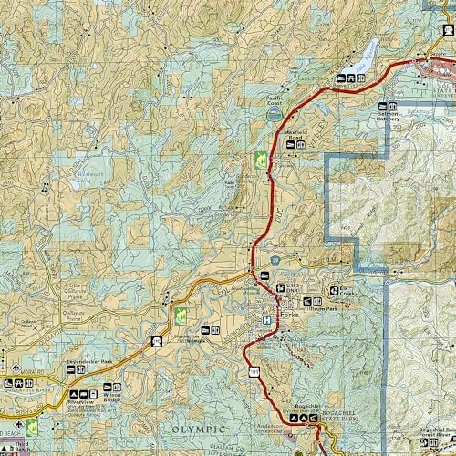 Olympic National Park Map (National Geographic Trails Illustrated Map, 216) | Books by National Geographic Maps