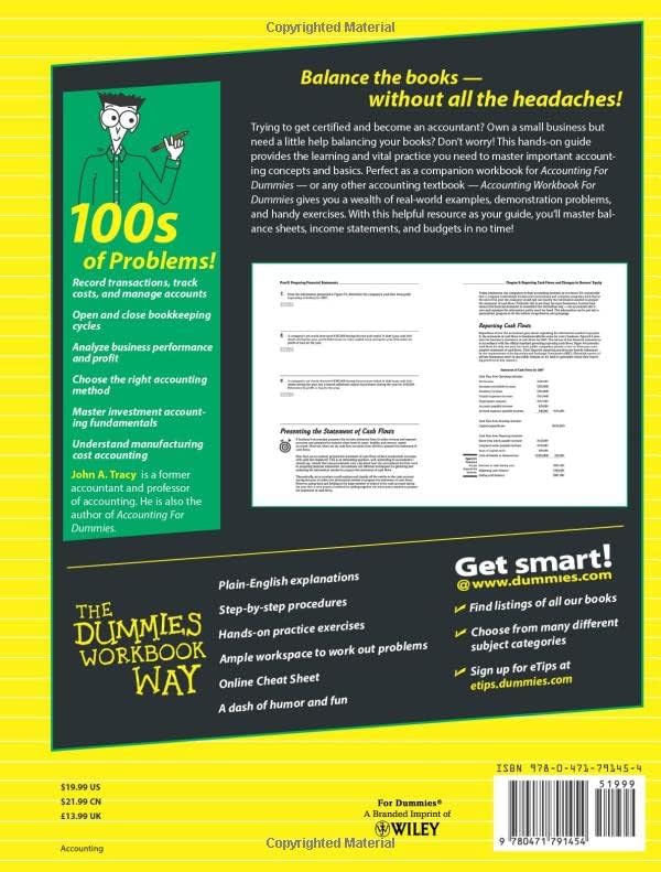 Accounting Workbook For Dummies (For Dummies Series) by John A. Tracy