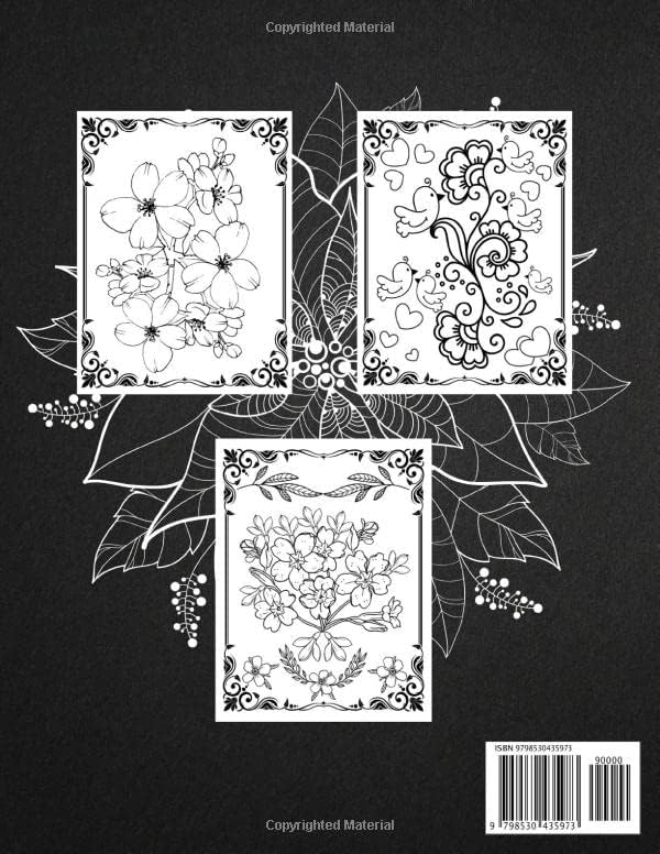 Flower Coloring Book For Adults: Beautiful Flower Designs For Relaxation, Stress Relieve And Creativity by Melinda Davidson