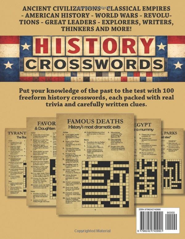 Memory Quest History Crosswords: 100 Trivia Style Puzzles: Large Print For Adults & Seniors by Franklin Ward