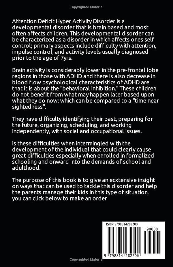 ADHD management book for kids: methods and strategies to help parents to cope with kids and also regain control of their life by Solomon Richards