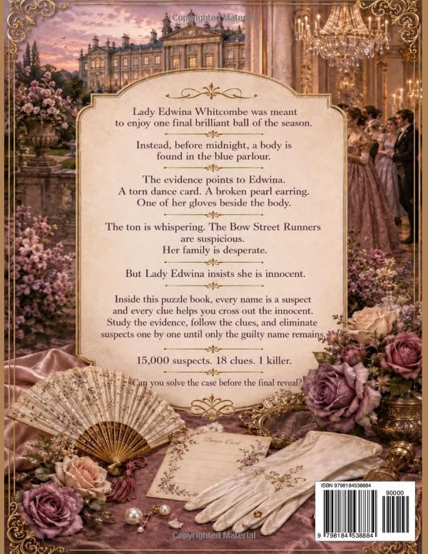The Killer Isn‘t Lady Edwina: The 15.000 Suspects Murder Mystery Elimination Puzzle Book | 18 Clues. One Killer. LARGE PRINT for All Ages (Murderous Aristocrats Large Print) by Hidden Word Co.