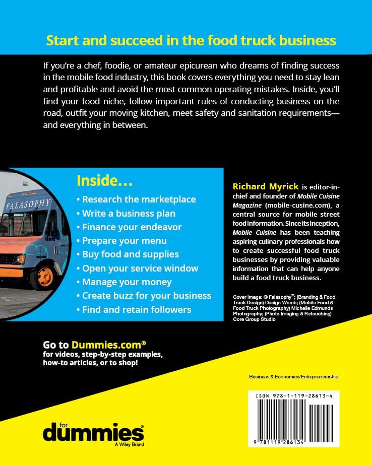 Running a Food Truck For Dummies by Richard Myrick