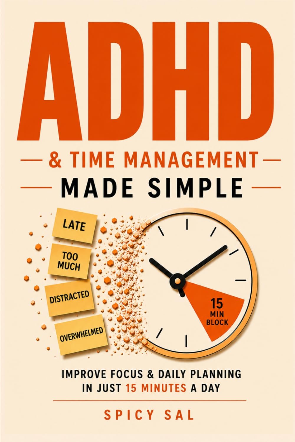 ADHD and Time Management Made Simple: Improve Focus and Daily Planning in Just 15 Minutes a Day, Even If Every Other System Has Failed You (The ADHD Made Gentle Series) by Spicy Sal