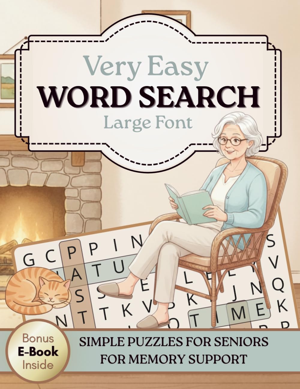 Word Search For Seniors With Dementia: 200 Nostalgic and Everyday Themed Big Print Easy Word Search Puzzles For Seniors with Dementia, Alzheimer's and ... Moments: Brain Activities for Dementia) by Mellow Memory Books