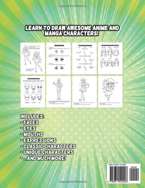 How to Draw Anime and Manga for Beginners: Learn to Draw Awesome Anime and Manga Characters - A Step-by-Step Drawing Guide for Kids, Teens, and Adults by Shinjuku Press