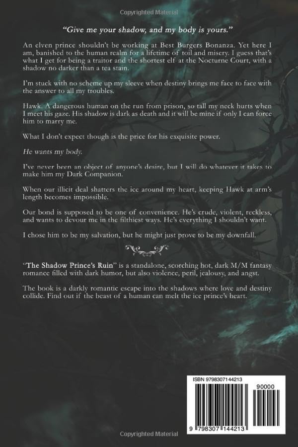 The Shadow Prince's Ruin: M/M dark romantasy (Dark Companions) by K.A. Merikan