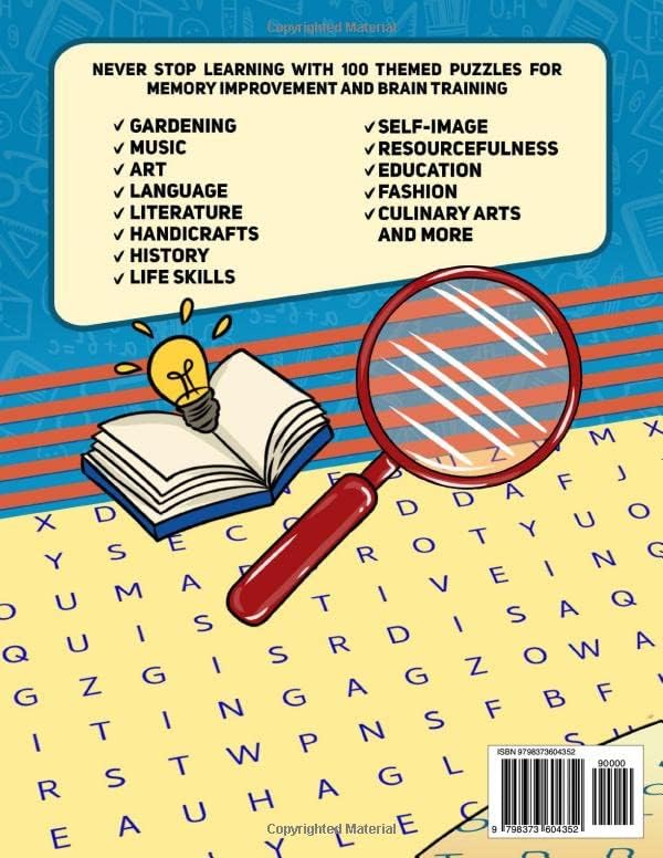 Useful Knowledge Large Print Word Search: Puzzle Books for Adults, Seniors, Elderly Mom, Alzheimer's Patient, Dementia With 100 Topics of Memory For Lifelong Learning (Wordsearch Book) by Ellyse Mayfield