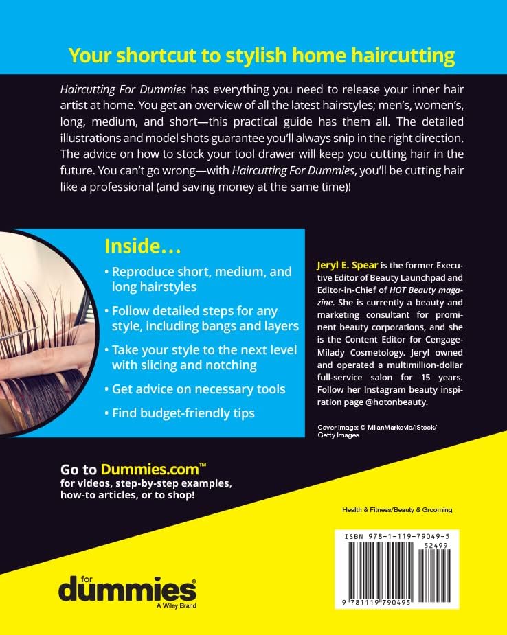Haircutting For Dummies by Jeryl E. Spear