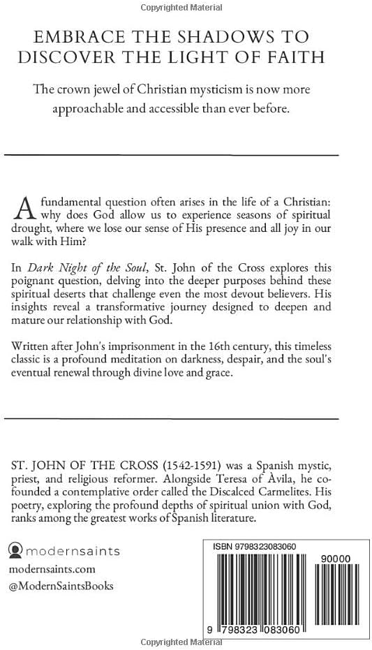 Dark Night of the Soul: A Modern Translation (The Modern Saints Series — Fresh and Faithful Christian Classics) by St. John of the Cross