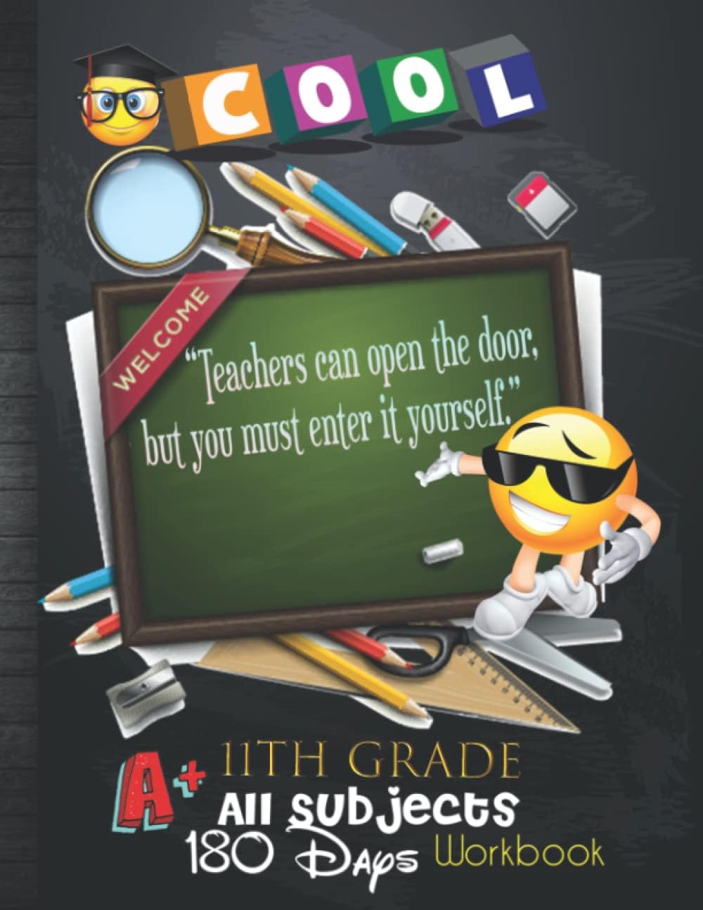 11th Grade All Subjects 180 Days Workbook: Grade 11th All In One Homeschool Curriculum Worksheets: Math, Grammar, Science, History, Social Studies, ... Tracker Sheets and End-of-Year Elevation Form by 11th Curriculum Publication
