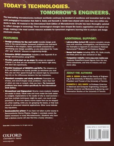 Microelectronic Circuits (The Oxford Series in Electrical and Computer Engineering) by A Sedra