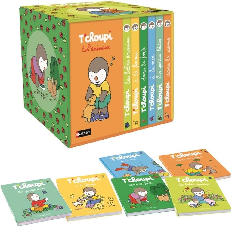 Ma petite bibliothèque - T'choupi et les animaux by Thierry Courtin