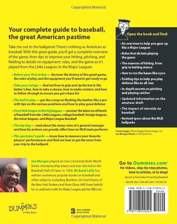 Baseball For Dummies by Joe Morgan
