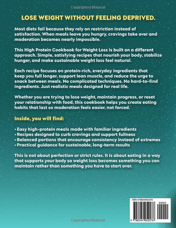High Protein Cookbook for Weightloss: 100 Quick & Easy Recipes to Burn Fat, Boost Metabolism, & Feel Full by Maya Fairview
