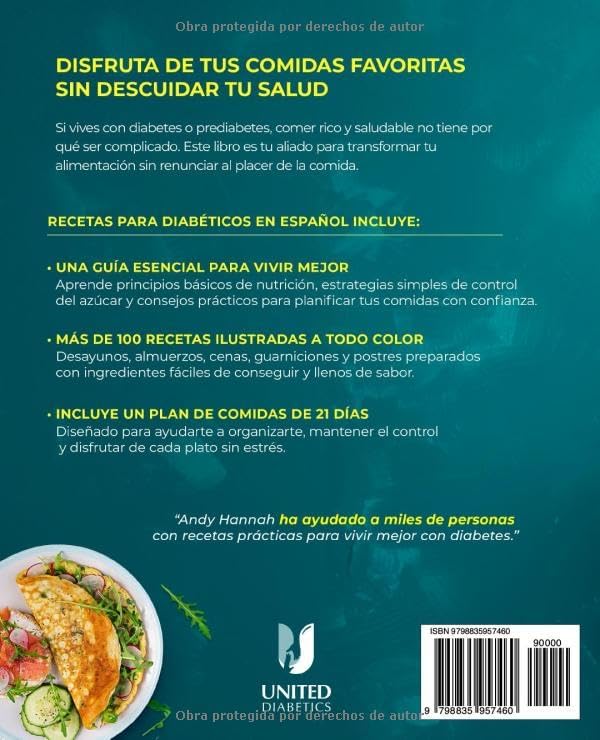 Recetas Para Diabeticos en Español: Diabetic Cookbook in Spanish (Spanish Edition) by Andy Hannah