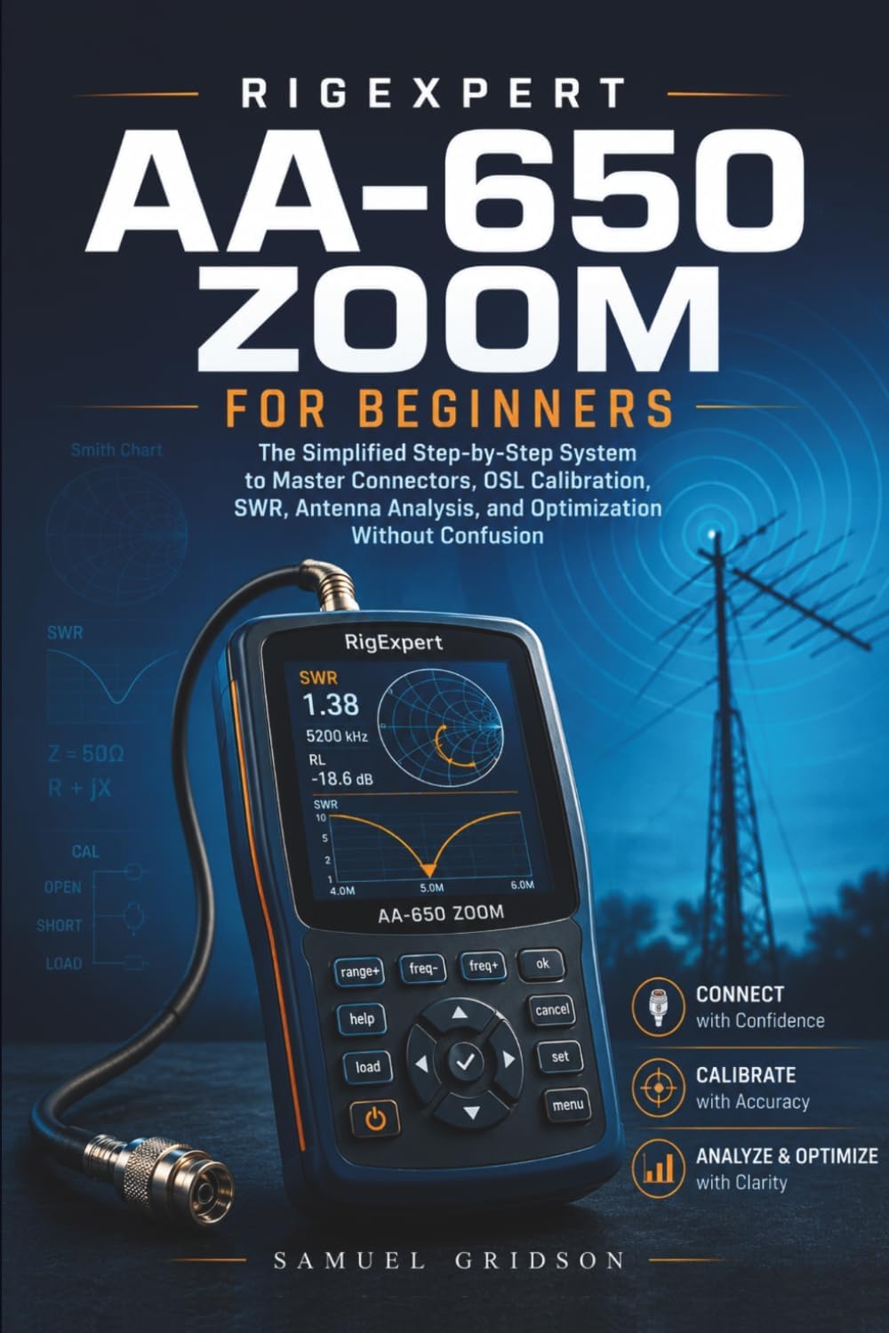 RIGEXPERT AA-650 ZOOM FOR BEGINNERS: The Simplified Step-by-Step System to Master Connectors, OSL Calibration, SWR, Antenna Analysis, and Optimization Without Confusion by Miles Harcourt
