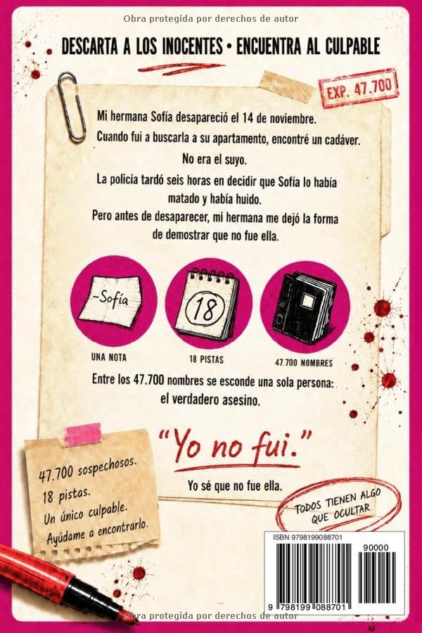 El Asesino no es Sofía: El Enigma de los 47.700 Sospechosos (Spanish Edition) by A. Reyes