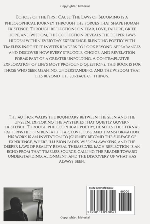ECHOES OF THE FIRST CAUSE: The Laws of Becoming by NITHIN RADHA KRISHNAN