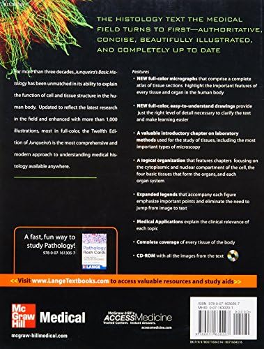 Junqueira's Basic Histology: Text and Atlas, 12th Edition by Anthony Mescher