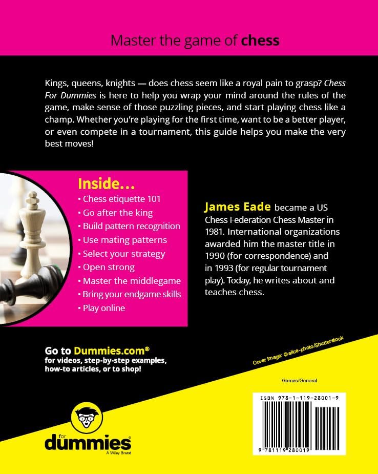Chess For Dummies by James Eade