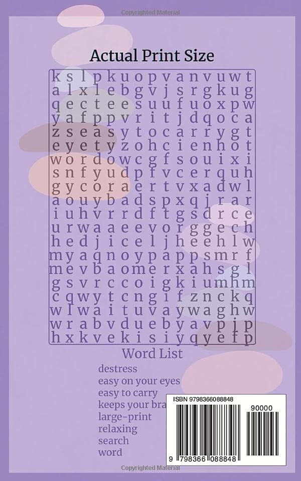 Word Search On-the-Go Volume Two: 5"x 8" Travel Size Large Print Word Search Puzzle Book Take With You For Adults and Seniors With Easy to Read Printed Letters by Sheila Hinds