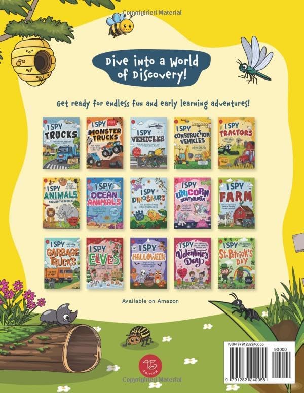 I Spy Bugs: Spot Ladybugs, Caterpillars, Butterflies & More! A Cute Search and Find Book for Toddlers (I Spy Books for Toddlers) by Marlies Larch
