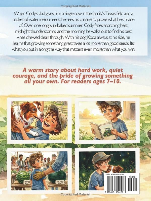 Cody's Watermelon Summer: A Heartwarming Farm Story About Hard Work, Never Giving Up, and a Boy and His Dog | Ages 7–10 (Cody & Koda) by Brian DiIorio